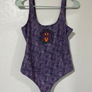Guess x 88 Rising Purple Bodysuit NWOT Size Medium